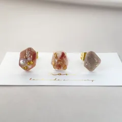 ＊316 不規則　小ぶり　アソート　アシンメトリー　レジン　小粒　金属アレルギー対応　ピアス/イヤリング　ハンドメイド