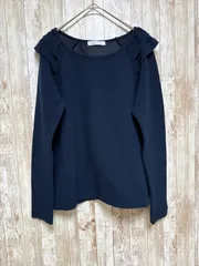 LOWRYS FARM レディース 長袖 ニット ネイビー L 【0840】