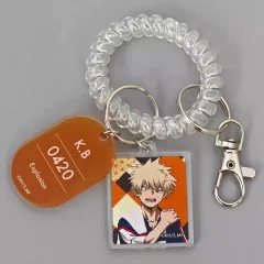 【中古】キーホルダー 爆豪勝己 「僕のヒーローアカデミア×極楽湯・RAKU SPA 極楽の更に向こうへ! PLUS ULSPA トレーディングロッカーキー風キーホルダー お風呂ver.」