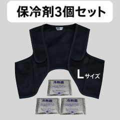 ★新品★ 冷却べスト　アイスパック3個付き　Lサイズ　メッシュ素材　暑さ対策　屋外作業　熱中症対策