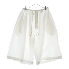LOEWE (ロエベ) Drawstring Shorts ラージ ピルグリムパンツ ワイドショーツ ホワイト H2102010POのサムネイル