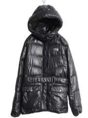 【お得なクーポン配布中!】 ノースフェイス ナイロン ダウン ジャケット レディース M The North Face アウトドア 550フィル フード パーカー ハーフ コート ブラック