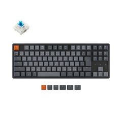 【新品 未使用 未開梱】 キークロン　キーボード K8 RGBライト 青軸 ［有線・ワイヤレス /Bluetooth・USB］　K8-91-RGB-Blue-JP