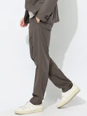 EMPORIO ARMANI (エンポリオアルマーニ) ストレッチ 無地 ノータック パンツ EA1505AF10047 ブラウンのサムネイル
