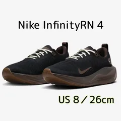 Nike InfinityRN 4ナイキ インフィニティラン 4 メンズ ロード ランニングシューズ(FZ3652-010)黒26cm箱無し