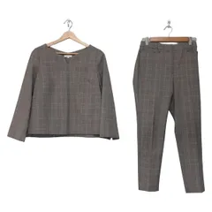 PLST プラステ セットアップ パンツスーツ グレー XS プラステセットアップ | FITTING LOG