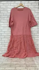 COSMIC WONDER 19CW17309-2 コズミックワンダー タンギスコットンTシャツドレス レディース サイズ0 ピンク ロングワンピース