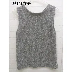 ◇ KUMIKYOKU 組曲 ウール ニット ノースリーブ セーター サイズ2 グレー レディース 【中古】 【1103240005145】