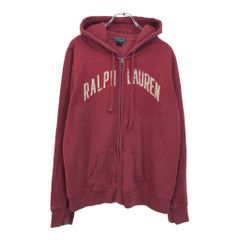 POLO JEANS ポロジーンズ ラルフローレン フルジップ スウェット パーカー レッド(メンズ XL)中古 古着 U8455
