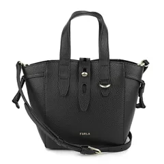 新品 フルラ FURLA ハンドバッグ ネット ミニ トートバッグ ブラック 黒