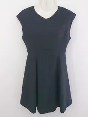 ◇ FREE'S SHOP フリーズショップ 総柄 ノースリーブ ミニ ワンピース サイズM ネイビー レディース P  【中古】 【1208310001864】