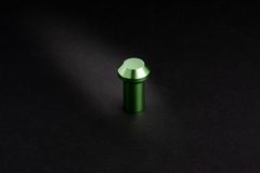 (カザマオート製）スピンターンノブ　被せタイプ（ニッサン）ライムグリーン 緑