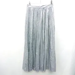 ◇ ◎ Classical Elf クラシカルエルフ ウエストゴム マキシ丈 プリーツ スカート サイズF ブルー レディース E  【1408220016440】