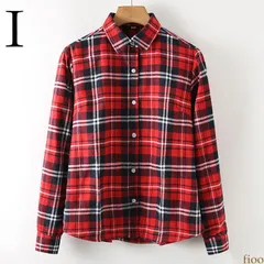 柄I  最上級フランネル素材チェックシャツ