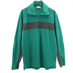adidas アディダス ゴルフ ハーフジップ ウェア L グリーン ジャージ メンズ 古着