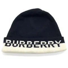 【美品】BURBERRY バーバリー　ニット帽　ロゴ 楽天市場】BURBERRY バーバリー ニット帽 メンズ カラー2色