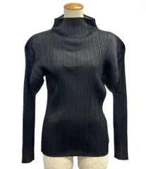プリーツプリーズ PLEATSPLEASE BASICハイネックブラウスサイズ3 77i8 PLEATS PLEASE ISSEY MIYAKE プリーツプリーズ イッセイ