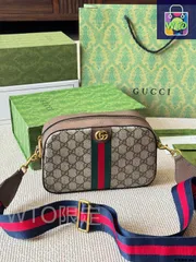 【今日特価】Gucci Ophidia Camera Bag Vintage Ebony Cowhide / グッチ オフィディア カメラバッグ ヴィンテージエボニー牛革-WTO輸入