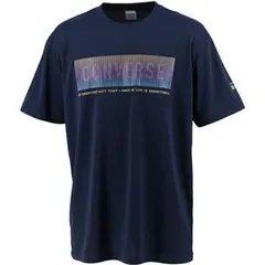 【新品】【Sサイズのみ】CONVERS（コンバース）吸汗速乾 半袖 バスケウェア メンズ 2F プリントTシャツ　ネイビー　CB222355-2900-S