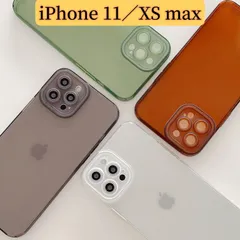 iPhone 11／XSmax 透明tpuケース　紐通し穴あり　レンズ保護