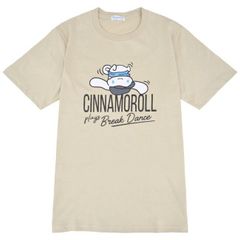 シナモロール Tシャツ 半袖 プリント サンリオ キャラクターズ アイボリー 春夏
