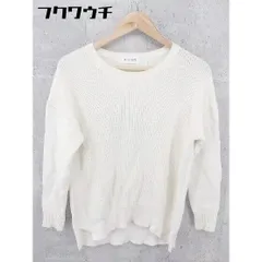 ◇ PLST プラステ コットン 長袖 ニット セーター サイズM アイボリー レディース 【中古】 【1002802571619】
