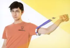 【中古】生写真(男性) 本川翔太(古賀公貴)/横型・上半身・背景黄色・白・キャラクターショット/舞台『弱虫ペダル』新インターハイ篇FINAL～POWER OF BIKE～ ブロマイド 総北高校セット