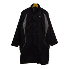 プーマ ベンチコート 中綿 ジャンパー スポーツウエア アウター キッズ 男の子用 160サイズ ブラック×グレー PUMA 【中古】