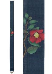 洛柿庵　細幅タペストリー　紅椿（冬～春）