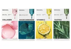 【4点セット】メディヒール エッセンシャルマスク【各4枚】全4種 箱なし スキンケア ティーツリー コラーゲン マデカ ビタミン フェイスケア シートマスク 毛穴改善 水分強化 肌改善 保湿 シートマスク 集中ケア バランスケア MEDIHEAL 送料無料