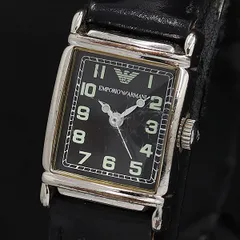 エンポリオアルマーニ AR-0208 QZ 黒文字盤スクエア レディース腕時計 OSW 2000000 NSK