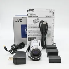 【美品】JVC ビデオカメラ　GZ-E770-W カメラバッグ付 美品】JVC ビデオカメラ GZ-E770-W カメラバッグ付 2025年最新