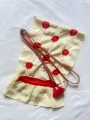 帯揚げ 帯締め セット 赤白レッドホワイト 礼装用 冠婚葬祭 女性 婦人 レディース 和装小物 和装 着物 留袖 訪問着 振袖　kimono #きもの猫田 N0095