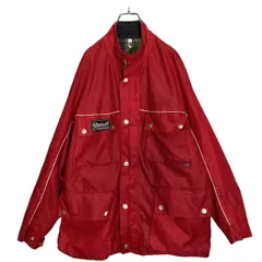 90-00s Belstaff red nylon motorcycle jacket