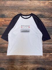 【 TITANIC 】90‘s〜　anvil　アンヴィル　TITANIC　タイタニック号 　ラグランTシャツ　2XL