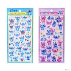 【2枚セット】スティッチ　ボンボンドロップシール　スティッチ＆エンジェル　らくがき