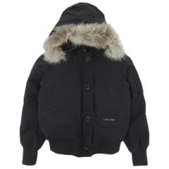 美品 CANADA GOOSE カナダグース CHILLIWACK BOMBER チリワックボンバージャケット ダウンジャケット 7999LA S P 160/84A ブラック レディース 古着 中古 USED