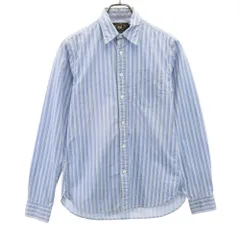 ダブルアールエル ストライプ 長袖 シャツ 2 ブルー系 RRL RALPH LAUREN レディース 古着 【240420】のサムネイル