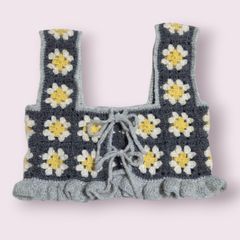 【ハンドメイド】ベビーボンネット☀︎ ハンドメイド モチーフ編み ベビーボンネット ＊104 - メルカリ