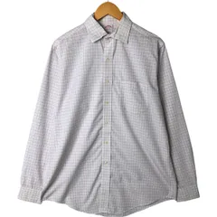 古着 ブルックスブラザーズ Brooks Brothers Est.1818 ワイドカラー 長袖 チェックシャツ メンズM相当/eaa544736