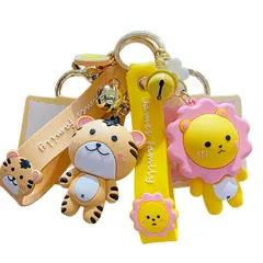 動物 ライオン ウサギ トラ キーチャーム キーホルダー キーリング キーチェーン バッグチャーム ストラップ アクセサリー 紛失予防 かわいい ジュエリー 可愛い 雑貨 鍵 車 レディース カップル 小物 ギフト プレゼント