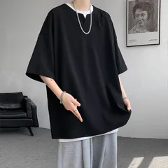 メンズ レディーストップス 五分袖 半袖 カジュアル ゆったり シンプル 肌触り 薄手 おしゃれ 涼しい 夏服 快適 無地 通気性 軽量