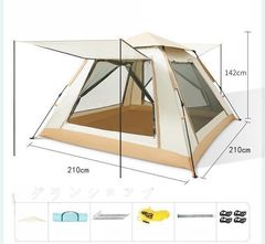 エアテント 300cm×210cm ポンプ式設営 キャンプテント未使用 - メルカリ