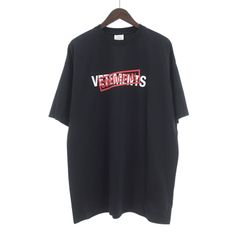 ヴェトモン/VETEMENTS CONFIDENTIAL LOGO T-SHIRT ロゴプリント 半袖 Tシャツ ブラック サイズ メンズXSのサムネイル