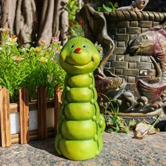 置物 オブジェ ガーデンオーナメント 芋虫 イモムシ 屋外 屋内 可愛い インテリア 玄関 リビング ダイニング 装飾 庭 ガーデニング 装飾 ガ