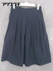 ◇ ◎ BEAMS BOY ビームスボーイ サイドジップ 膝下丈 プリーツ スカート ネイビー レディース 【中古】 【1002801236267】のサムネイル