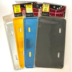 【訳アリB級品】返品・交換・キャンセル不可｜バイク アルミナンバープレート大型 AN-01/ バイクアクセサリー アルミナンバープレートホルダー 軽量 / バイク 原付 FS-JAPAN 石野商会