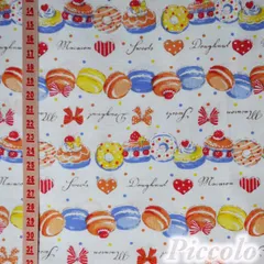 国産生地　マカロン　ライトブルー　約110cm×約90cm/100cm（カット済）　FB-3137