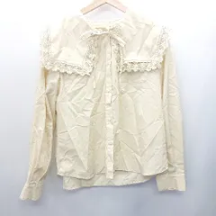 ◇ GU ジーユー 長袖 ブラウス サイズL イエロー系 レディース E  【1407020012881】