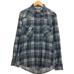 古着 80年代 ファイブブラザー Five Brother DAKOTA ウエスタンネルチェックシャツ USA製 メンズM相当 ヴィンテージ/eaa554921